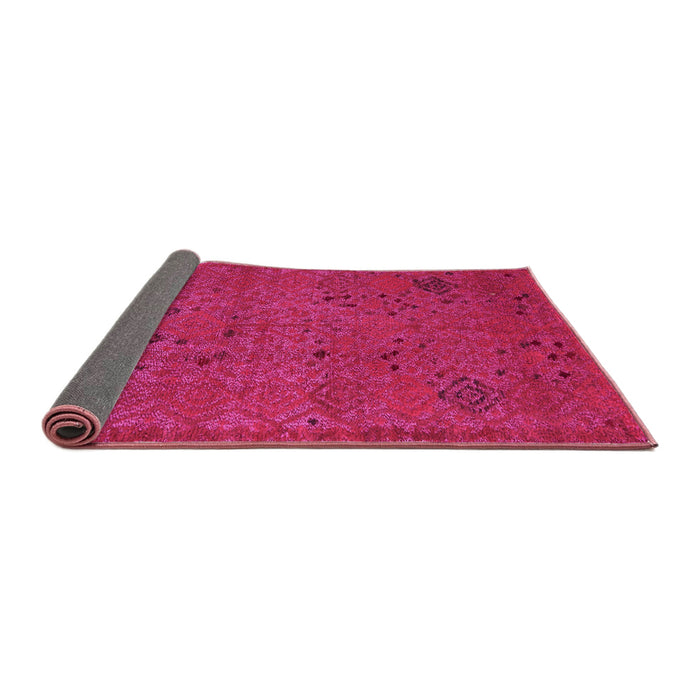 Sideview of Abstract Pink Modern Rug, abs5149pnk