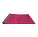 Sideview of Abstract Pink Modern Rug, abs5149pnk