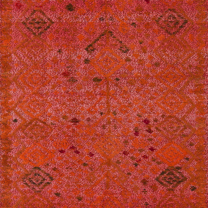 Abstract Red Modern Rug, abs5149