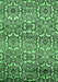 Machine Washable Abstract Emerald Green Modern Area Rugs, wshabs514emgrn