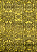 Machine Washable Abstract Yellow Modern Rug, wshabs514yw