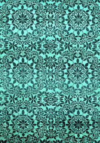 Abstract Turquoise Modern Rug, abs514turq