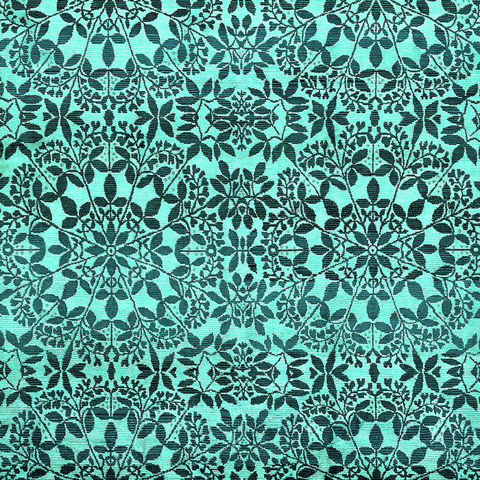Abstract Turquoise Modern Rug, abs514turq
