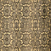 Square Abstract Brown Modern Rug, abs514brn