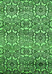 Abstract Green Modern Rug, abs514grn