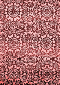 Abstract Red Modern Rug, abs514red