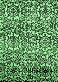 Abstract Emerald Green Modern Rug, abs514emgrn