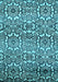 Machine Washable Abstract Light Blue Modern Rug, wshabs514lblu