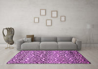 Machine Washable Abstract Pink Modern Rug, wshabs514pnk