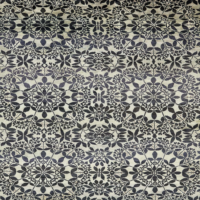 Square Abstract Pale Silver Gray Modern Rug, abs514