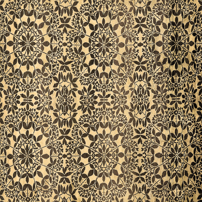 Square Machine Washable Abstract Brown Modern Rug, wshabs514brn