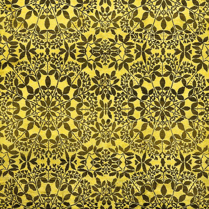 Abstract Yellow Modern Rug, abs514yw
