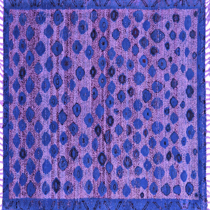 Square Abstract Purple Modern Rug, abs5150pur