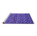 Sideview of Machine Washable Abstract Purple Modern Area Rugs, wshabs5150pur