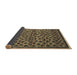 Sideview of Abstract Brown Modern Rug, abs5150brn