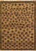 Abstract Orange Modern Rug, abs5150org