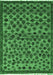 Abstract Emerald Green Modern Rug, abs5150emgrn