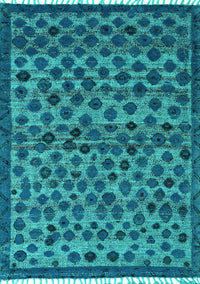 Abstract Turquoise Modern Rug, abs5150turq