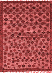 Abstract Red Modern Rug, abs5150red