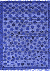 Abstract Blue Modern Rug, abs5150blu