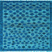 Square Abstract Light Blue Modern Rug, abs5150lblu