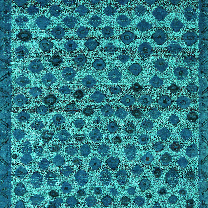 Machine Washable Abstract Turquoise Modern Area Rugs, wshabs5150turq