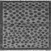 Square Abstract Gray Modern Rug, abs5150gry