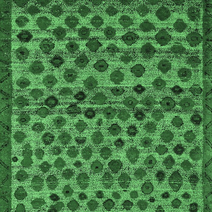 Machine Washable Abstract Emerald Green Modern Area Rugs, wshabs5150emgrn