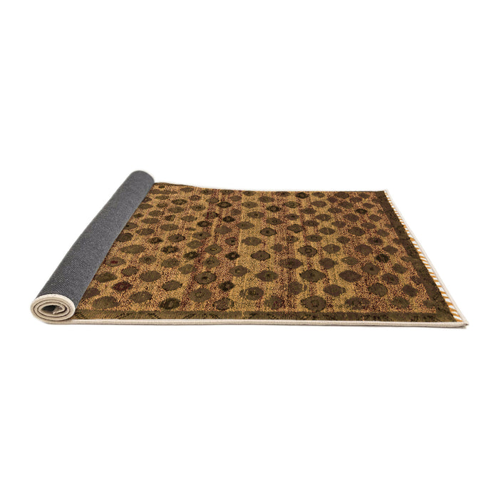 Sideview of Abstract Orange Modern Rug, abs5150org