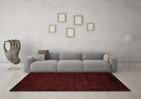 Machine Washable Abstract Red Modern Rug, wshabs5151red