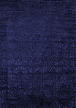 Abstract Blue Modern Rug, abs5151blu