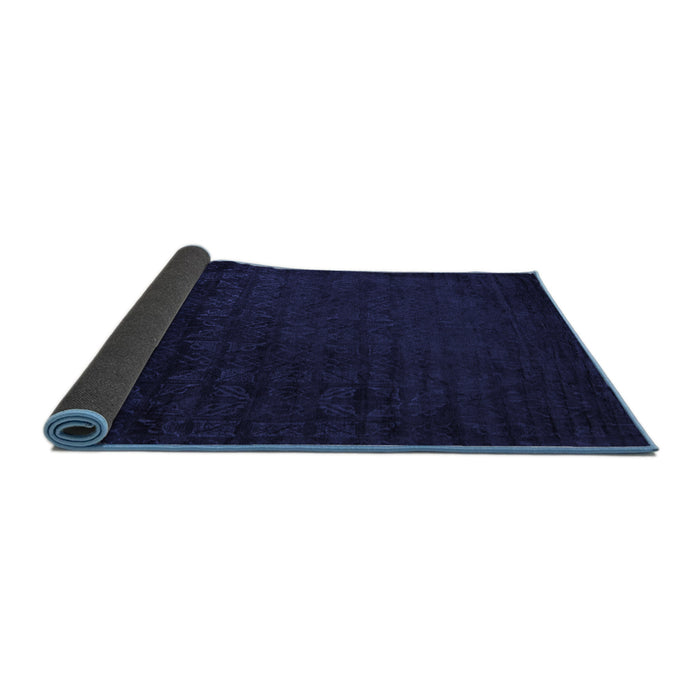 Sideview of Abstract Blue Modern Rug, abs5151blu