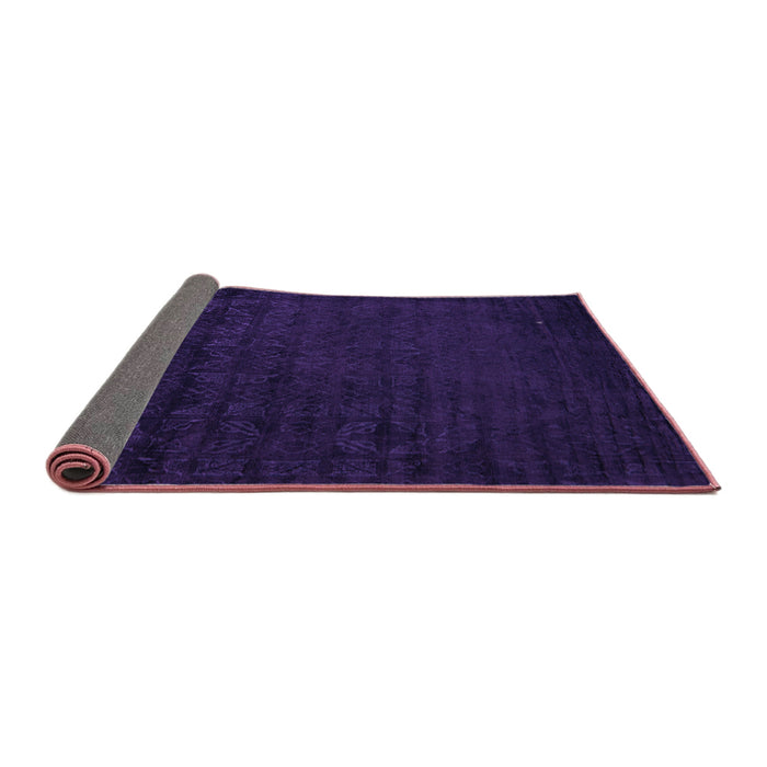Sideview of Abstract Purple Modern Rug, abs5151pur