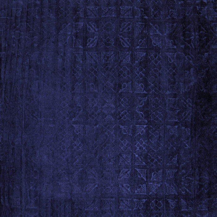 Square Abstract Blue Modern Rug, abs5151blu