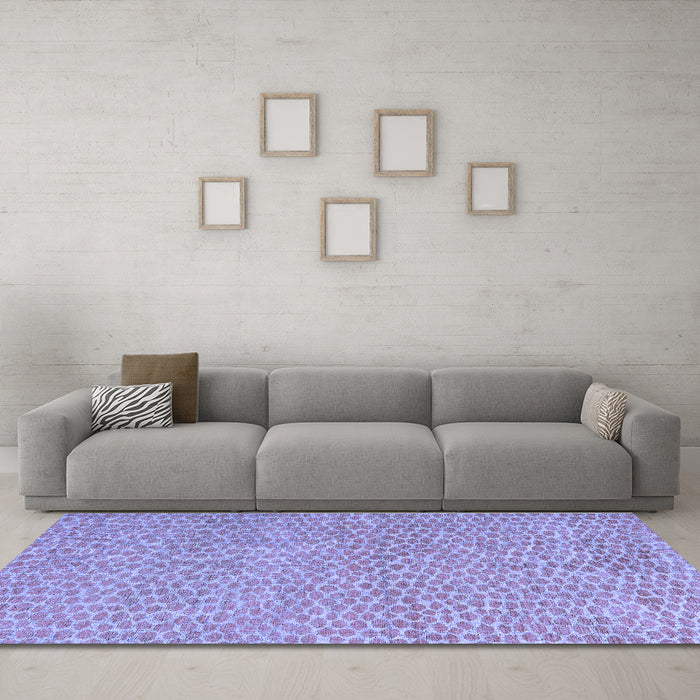 Machine Washable Abstract Blue Modern Rug in a Living Room, wshabs5152blu