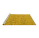 Sideview of Machine Washable Abstract Yellow Modern Rug, wshabs5152yw