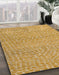 Abstract Sedona Brown Modern Rug in Family Room, abs5152