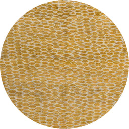 Round Abstract Sedona Brown Modern Rug, abs5152