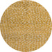 Round Abstract Sedona Brown Modern Rug, abs5152