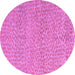 Round Machine Washable Abstract Purple Modern Area Rugs, wshabs5152pur