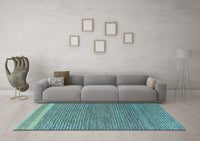 Machine Washable Abstract Light Blue Modern Rug, wshabs5153lblu