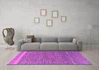 Machine Washable Abstract Purple Modern Rug, wshabs5153pur