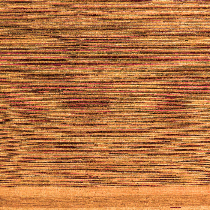 Square Machine Washable Abstract Orange Modern Area Rugs, wshabs5153org