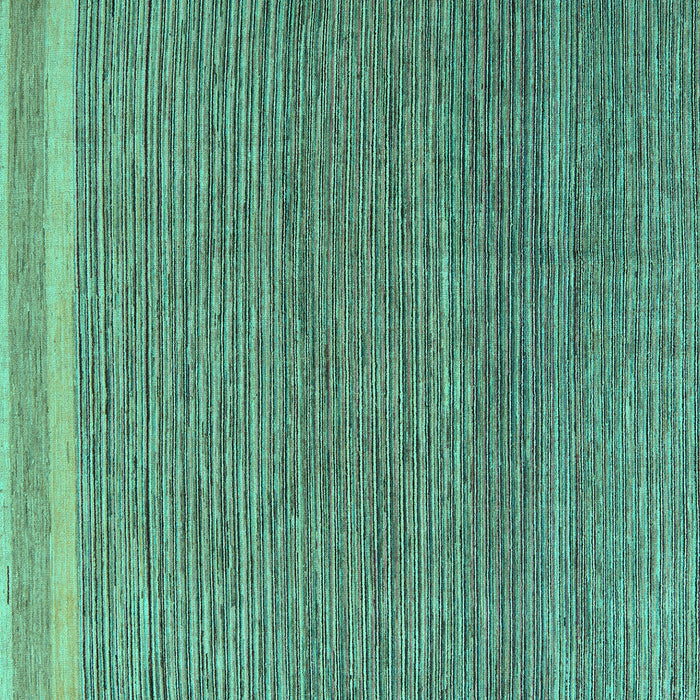 Square Machine Washable Abstract Turquoise Modern Area Rugs, wshabs5153turq
