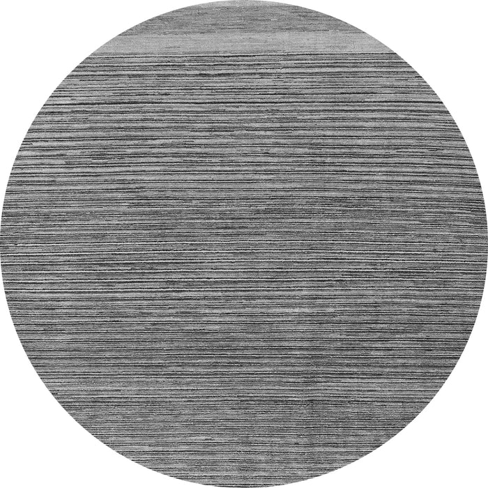 Round Machine Washable Abstract Gray Modern Rug, wshabs5153gry