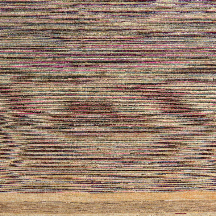 Square Machine Washable Abstract Brown Sugar Brown Rug, wshabs5153