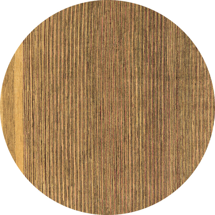 Round Abstract Brown Modern Rug, abs5153brn