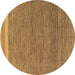 Round Abstract Brown Modern Rug, abs5153brn