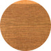 Round Abstract Orange Modern Rug, abs5154org