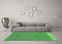 Machine Washable Abstract Emerald Green Modern Rug, wshabs5154emgrn